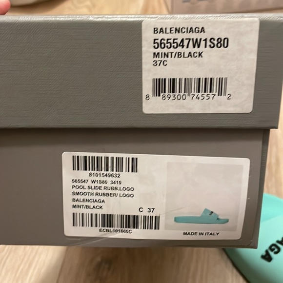 balenciaga women slipper -mint size 37 - Picture 4 of 4